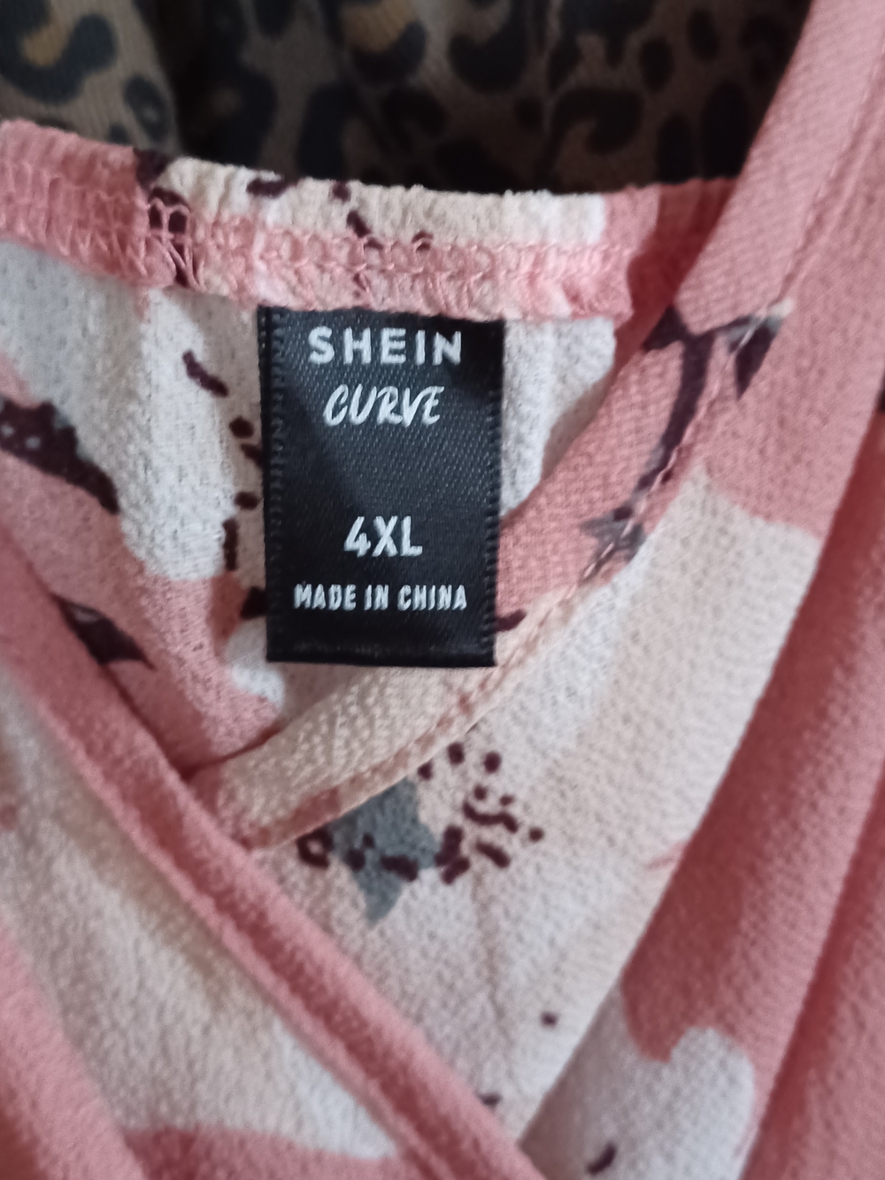 SHEIN Curve Pink Floral Print Dress